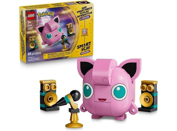 LEGO POKÉMON SMART PLAY: JIGGLYPUFF CONCERT 72159 SET COMPATIBLE JUGUETES CONSTRUCCIÓN - 1