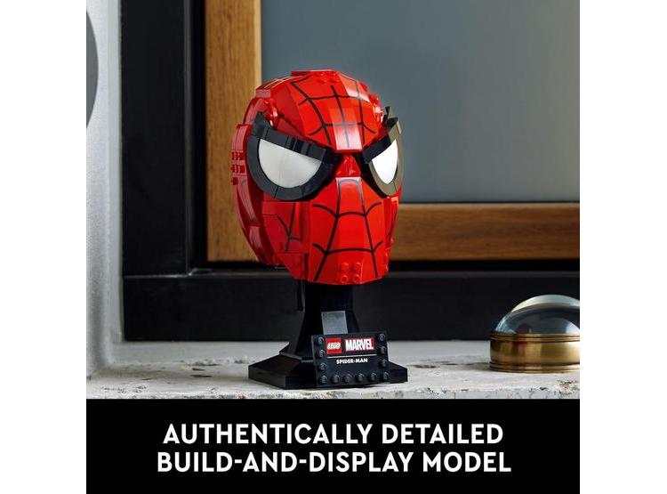 LEGO MARVEL MÁSCARA DE SPIDER-MAN, RÉPLICA PARA ADULTOS CON 487 PIEZAS, IDEAL PARA COLECCIONISTAS - 3