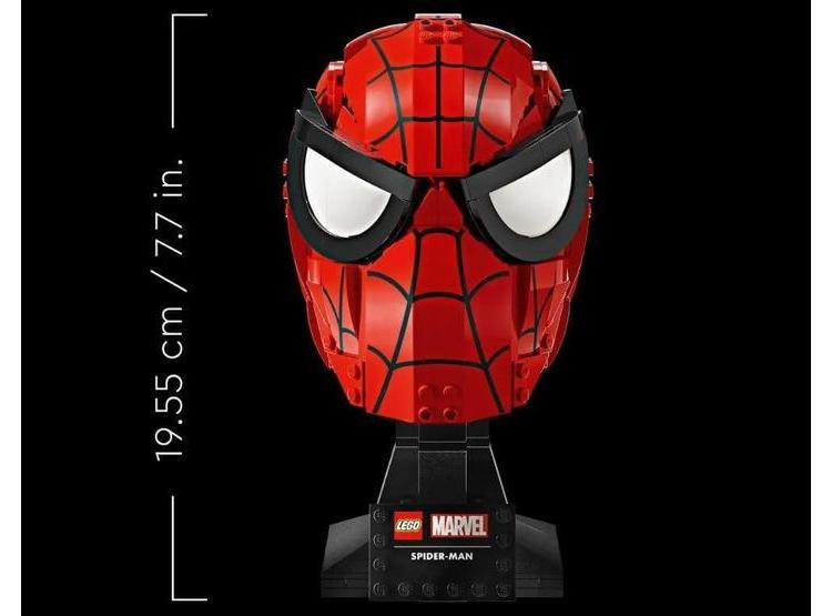 LEGO MARVEL MÁSCARA DE SPIDER-MAN, RÉPLICA PARA ADULTOS CON 487 PIEZAS, IDEAL PARA COLECCIONISTAS - 5