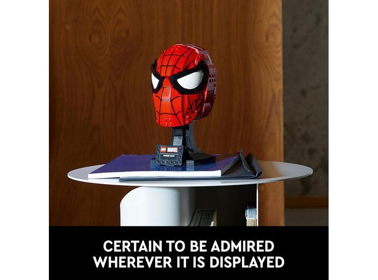 LEGO MARVEL MÁSCARA DE SPIDER-MAN, RÉPLICA PARA ADULTOS CON 487 PIEZAS, IDEAL PARA COLECCIONISTAS - 7