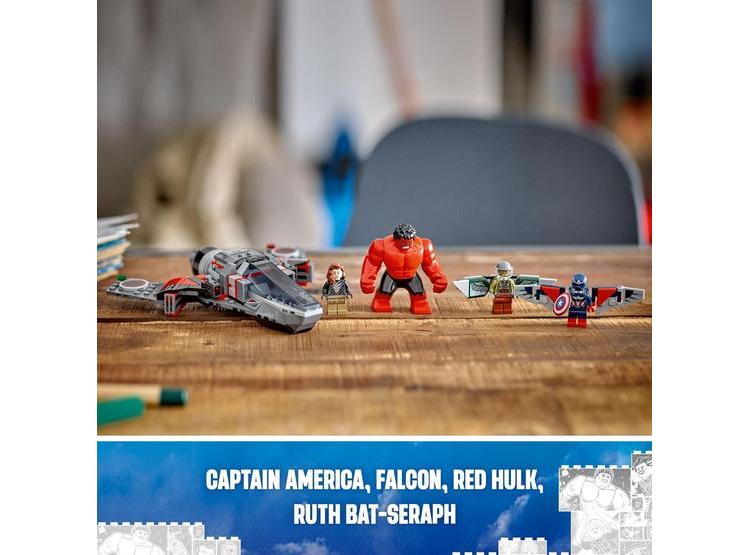 LEGO MARVEL CAPITÁN AMÉRICA CONTRA RED HULK, SET DE CONSTRUCCIÓN CON FIGURAS PARA NIÑOS, REGALO PERFECTO - 5