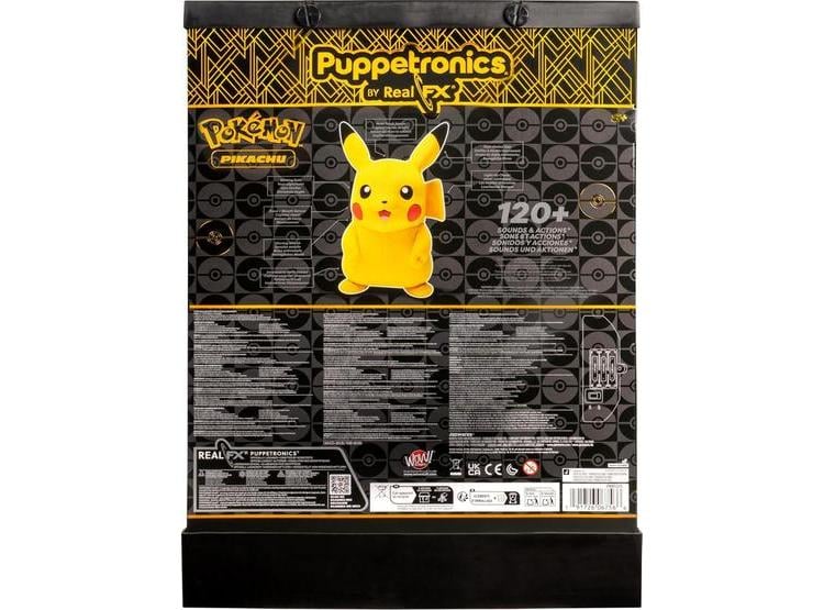 POKÉMON PIKACHU PUPPETRONIC DE REALFX, PELUCHE INTERACTIVO CON 120+ ANIMACIONES DE MOVIMIENTO, LUCES Y SONIDOS - 6