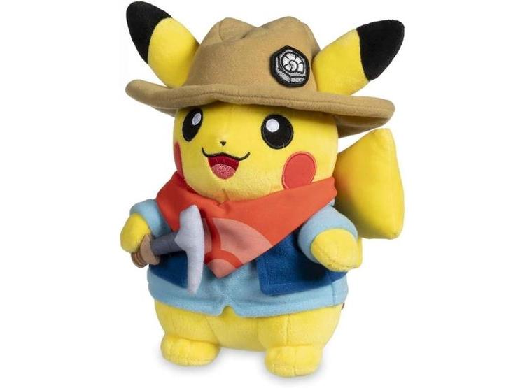 POKÉMON CENTRO MUSEO FÓSIL: PELUCHE PIKACHU EXCAVADORA CON PICO CHALECO Y SOMBRERO - 1
