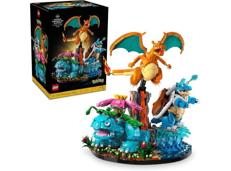 LEGO POKÉMON VENUSAUR, CHARIZARD Y BLASTOISE, JUEGO DE CONSTRUCCIÓN PARA ENTUSIASTAS ADULTOS - 1