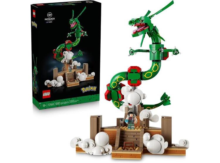 LEGO RAYQUAZA 72168 SET CONSTRUCCIÓN PARA ADULTOS, POSABLE Y COLECCIONABLE, IDEAL PARA DECORACIÓN - 1