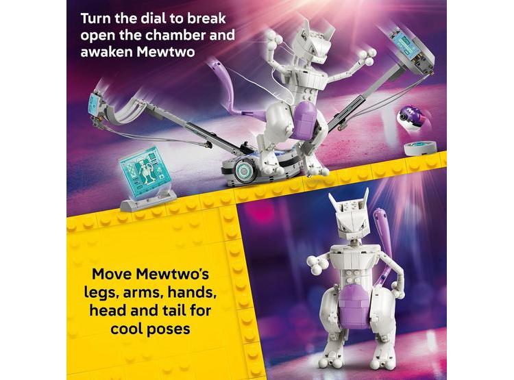LEGO POKÉMON SMART PLAY: MEWTWO CON SMART TAG INTERACTIVO, 605 PIEZAS, IDEAL PARA NIÑOS Y FANÁTICOS - 2