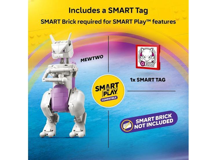 LEGO POKÉMON SMART PLAY: MEWTWO CON SMART TAG INTERACTIVO, 605 PIEZAS, IDEAL PARA NIÑOS Y FANÁTICOS - 3