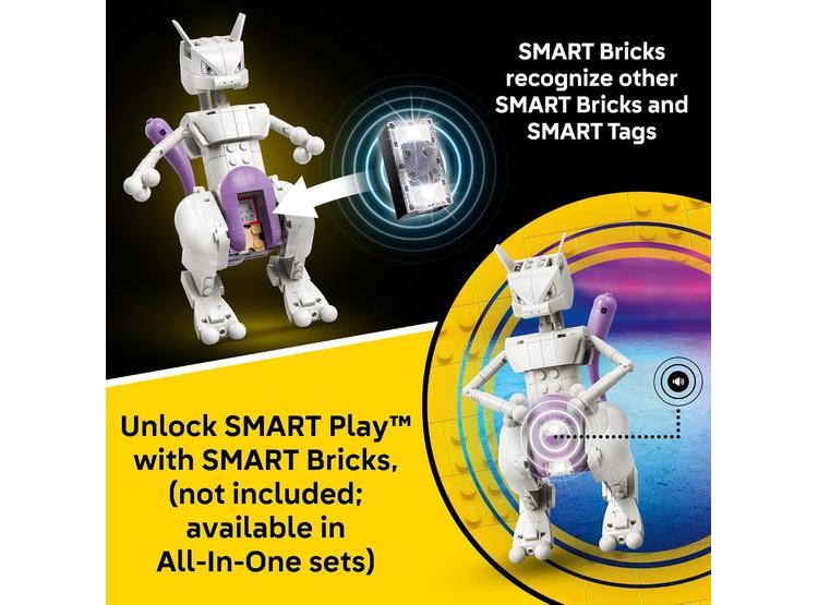 LEGO POKÉMON SMART PLAY: MEWTWO CON SMART TAG INTERACTIVO, 605 PIEZAS, IDEAL PARA NIÑOS Y FANÁTICOS - 4