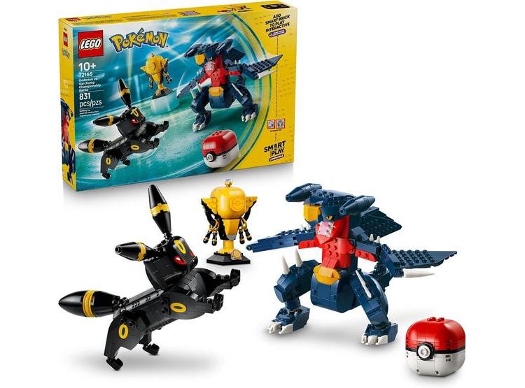 LEGO POKÉMON UMBREON VS. GARCHOMP CHAMPIONSHIP BATTLE, SET DE CONSTRUCCIÓN COMPATIBLE E INTERACTIVO - 1