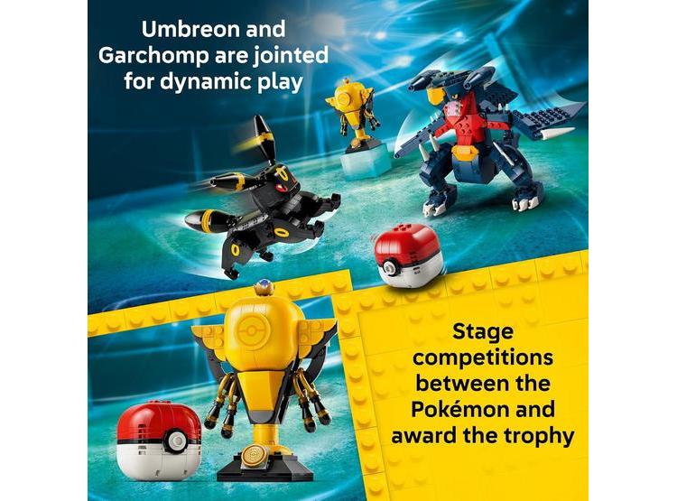 LEGO POKÉMON UMBREON VS. GARCHOMP CHAMPIONSHIP BATTLE, SET DE CONSTRUCCIÓN COMPATIBLE E INTERACTIVO - 2