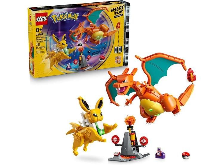 LEGO POKÉMON SMART PLAY: CHARIZARD VS JOLTEON ULTIMATE BATTLE - JUEGO CON FIGURAS Y LADRILLOS INTELIGENTES - 1