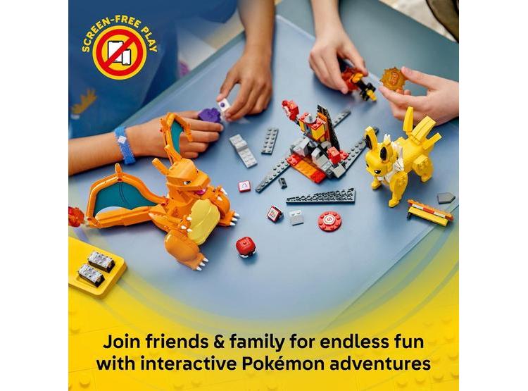 LEGO POKÉMON SMART PLAY: CHARIZARD VS JOLTEON ULTIMATE BATTLE - JUEGO CON FIGURAS Y LADRILLOS INTELIGENTES - 5