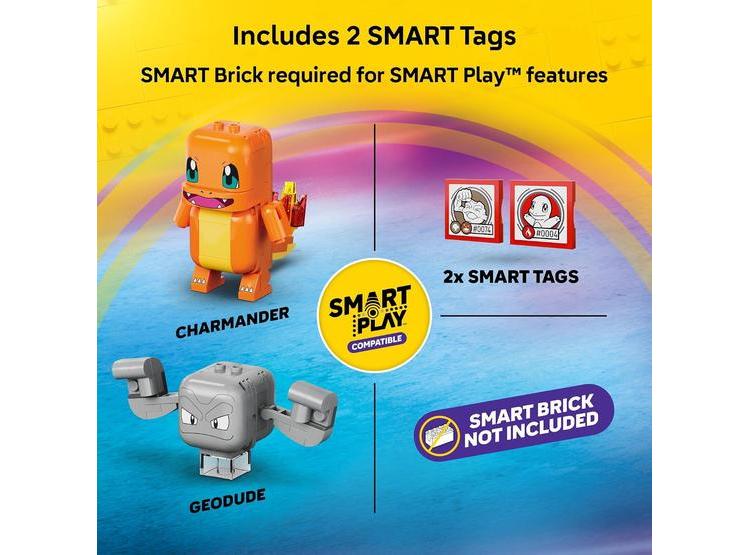 LEGO POKÉMON SMART PLAY: CHARMANDER Y GEODUDE EN CAVERN CLASH, SET INTERACTIVO CON 198 PIEZAS - 3