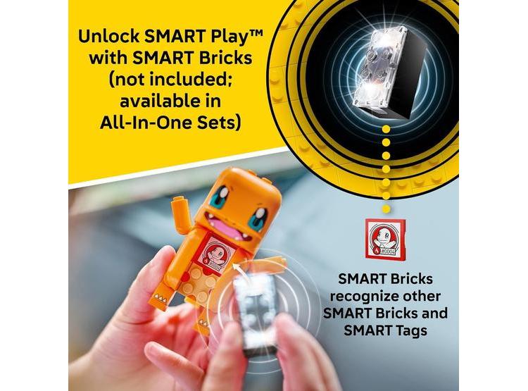 LEGO POKÉMON SMART PLAY: CHARMANDER Y GEODUDE EN CAVERN CLASH, SET INTERACTIVO CON 198 PIEZAS - 4