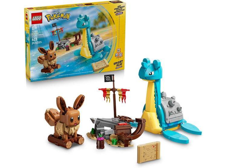 LEGO POKÉMON EEVEE Y LAPRAS CON 3 SMART TAGS, JUEGO INTERACTIVO PARA NIÑOS A PARTIR DE 8 AÑOS, 623 PIEZAS - 1