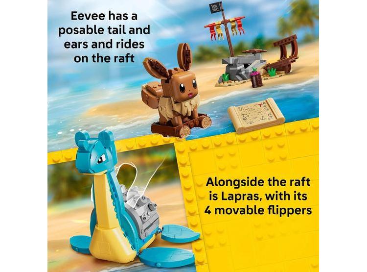 LEGO POKÉMON EEVEE Y LAPRAS CON 3 SMART TAGS, JUEGO INTERACTIVO PARA NIÑOS A PARTIR DE 8 AÑOS, 623 PIEZAS - 2