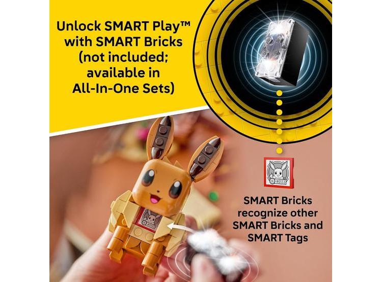 LEGO POKÉMON EEVEE Y LAPRAS CON 3 SMART TAGS, JUEGO INTERACTIVO PARA NIÑOS A PARTIR DE 8 AÑOS, 623 PIEZAS - 4