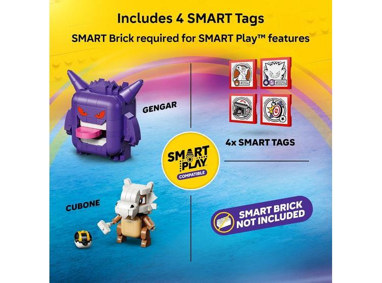 LEGO POKÉMON SMART PLAY: CUBONE Y GENGAR, SET INTERACTIVO CON 4 ETIQUETAS INTELIGENTES PARA NIÑOS DESDE 8 AÑOS - 3