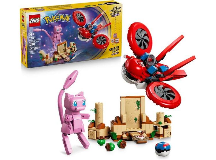 LEGO POKÉMON SMART PLAY: DRONE SEARCH FOR MYTHICAL MEW, SET DE CONSTRUCCIÓN PARA NIÑOS, 429 PIEZAS - 1