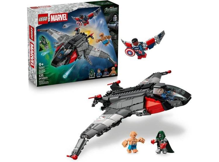 LEGO MARVEL AVENGERS: DOOMSDAY QUINJET 76347 CON 4 MINIFIGURAS DE CYCLOPS, DOCTOR DOOM, THE THING Y CAPITÁN AMÉRICA - 1