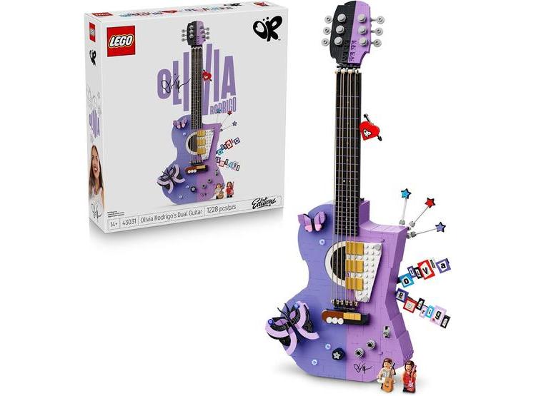 LEGO GUITARRA DUAL OLIVIA RODRIGO - KIT DE CONSTRUCCIÓN PARA ADOLESCENTES, INCLUYE MINIFIGURAS Y ELEMENTOS DECORATIVOS - 1