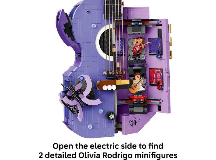 LEGO GUITARRA DUAL OLIVIA RODRIGO - KIT DE CONSTRUCCIÓN PARA ADOLESCENTES, INCLUYE MINIFIGURAS Y ELEMENTOS DECORATIVOS - 3