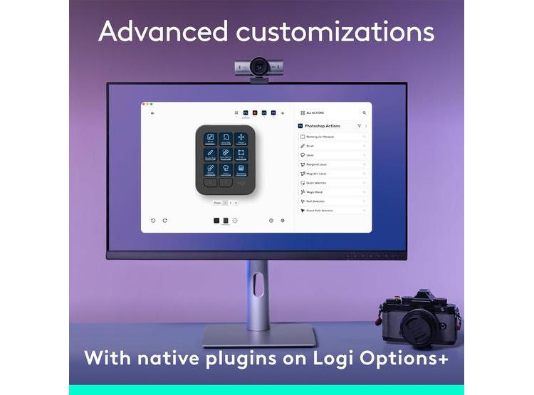 LOGITECH MX CREATIVE CONSOLE CON 9 TECLAS PERSONALIZABLES Y DIAL, INCLUYE ADOBE CLOUD 3 MESES - 4