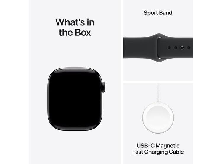 APPLE WATCH SERIES 11 GPS, ALUMINIO NEGRO Y CORREA DEPORTIVA NEGRA - SALUD, FITNESS - 6