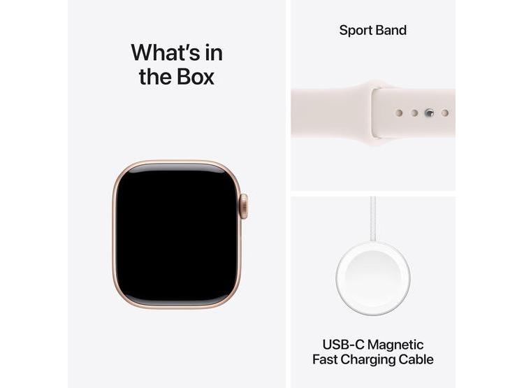 APPLE WATCH SERIES 11 GPS ORO ROSA CON BANDA DEPORTIVA RUBOR, MONITOREO DE SALUD, RASTREADOR DE ACTIVIDAD - 6