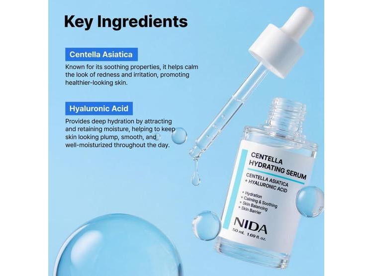 NIDA SUERO CON CENTELLA ASIATICA ÁCIDO HIALURÓNICO 50ML - 4