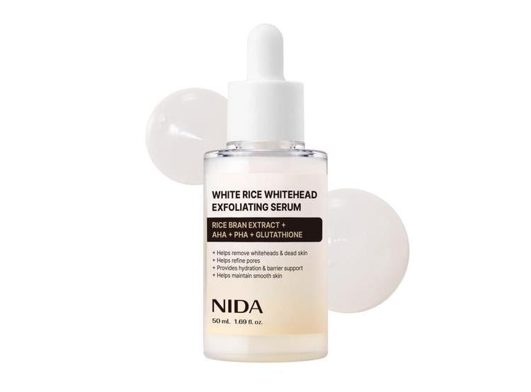 SUERO EXFOLIANTE FACIAL NIDA CON ARROZ BLANCO Y ÁCIDO HIALURÓNICO 50ML - 1