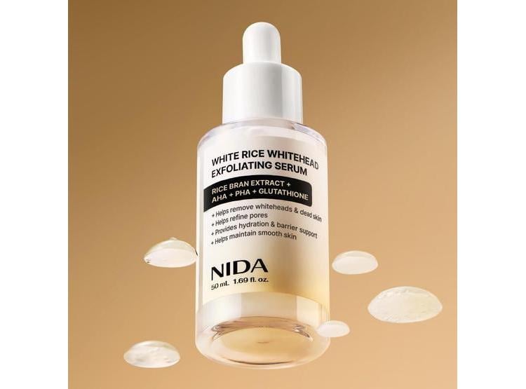 SUERO EXFOLIANTE FACIAL NIDA CON ARROZ BLANCO Y ÁCIDO HIALURÓNICO 50ML - 6