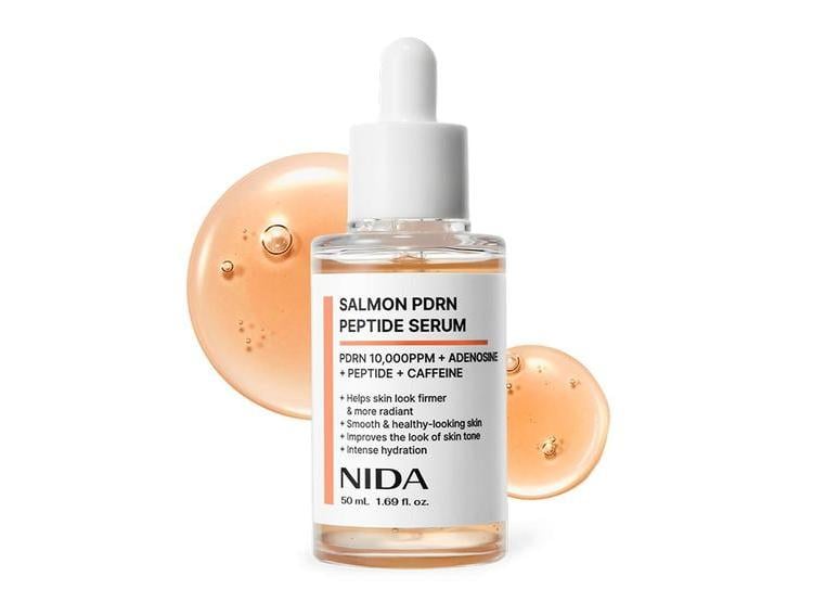 NIDA SERUM FACIAL CON PDRN, PÉPTIDOS, ADENOSINA, CAFEÍNA PARA HIDRATACIÓN INTENSA 50ML - 1