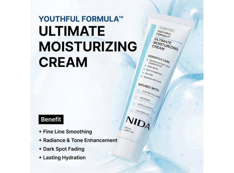 NIDA YOUTHFUL GLASS SKIN COMBO CON CREMA HIDRATANTE Y SERUMS PARA PIEL JUVENIL - 2