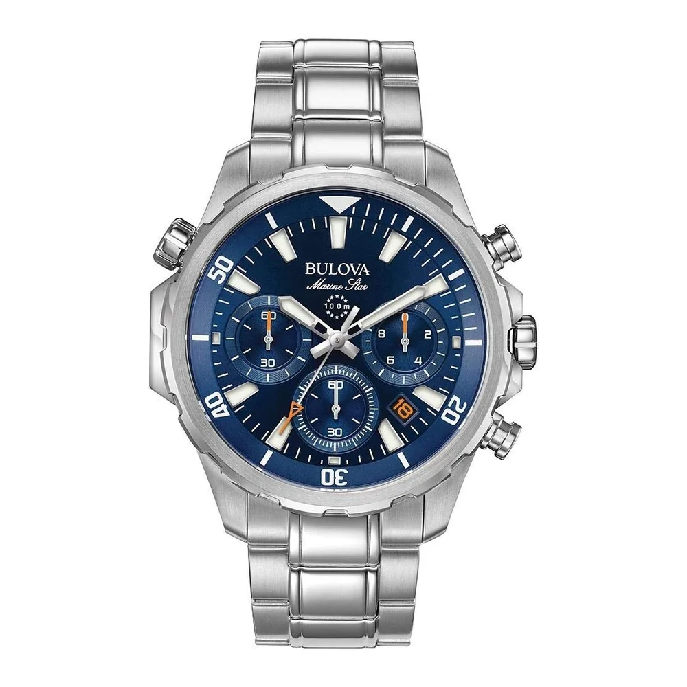 RELOJ BULOVA MARINE STAR 96B256 CRONOGRAFO ANALOGO DE ACERO INOXIDABLE 43 MM PARA HOMBRE - 1