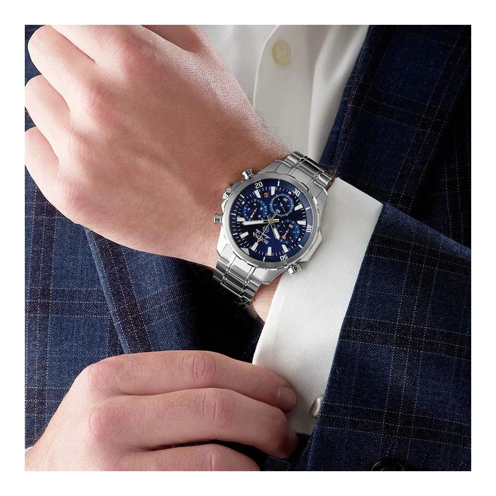 RELOJ BULOVA MARINE STAR 96B256 CRONOGRAFO ANALOGO DE ACERO INOXIDABLE 43 MM PARA HOMBRE - 10