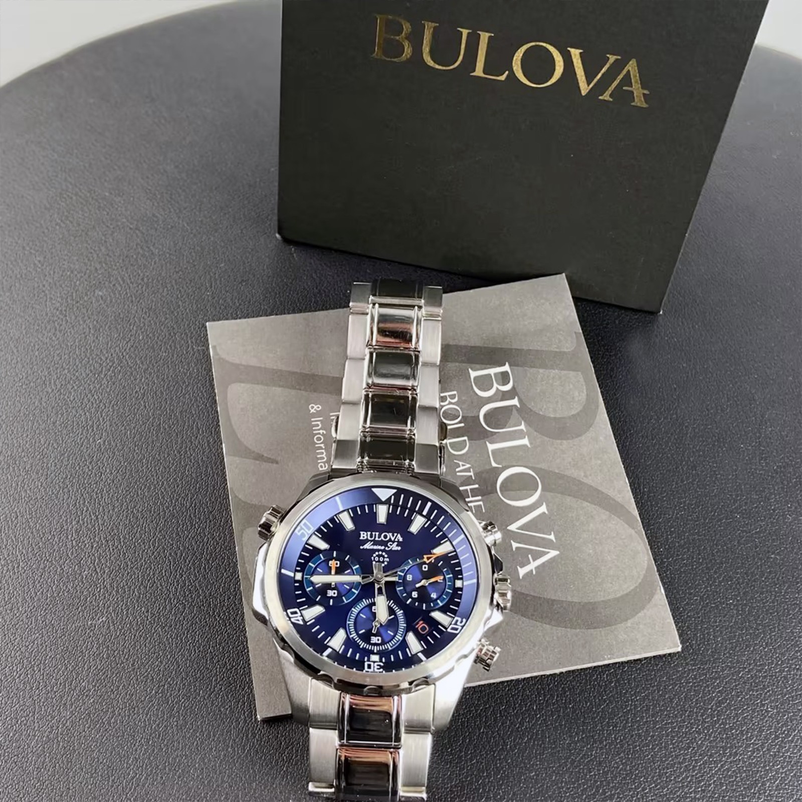 RELOJ BULOVA MARINE STAR 96B256 CRONOGRAFO ANALOGO DE ACERO INOXIDABLE 43 MM PARA HOMBRE - 5