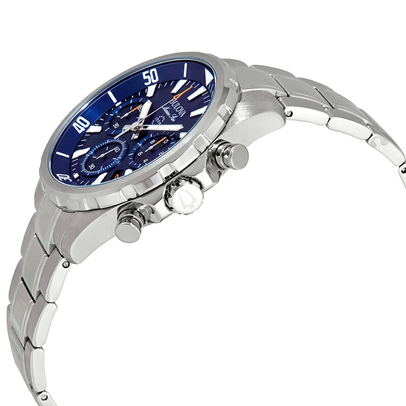 RELOJ BULOVA MARINE STAR 96B256 CRONOGRAFO ANALOGO DE ACERO INOXIDABLE 43 MM PARA HOMBRE - 7