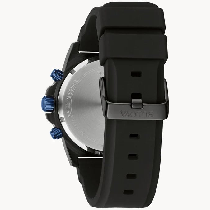 RELOJ BULOVA MARINE STAR 98B308 CRONOGRAFO ANALOGO CON CORREA DE SILICONA 44 MM PARA HOMBRE - 2