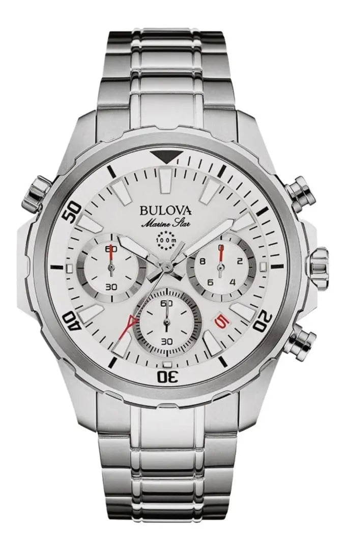 RELOJ BULOVA MARINE STAR 96B255 CRONOGRAFO ANALOGO DE ACERO INOXIDABLE 43 MM PARA HOMBRE - 1