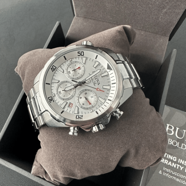 RELOJ BULOVA MARINE STAR 96B255 CRONOGRAFO ANALOGO DE ACERO INOXIDABLE 43 MM PARA HOMBRE - 4