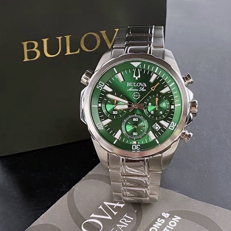 RELOJ BULOVA MARINE STAR 96B396 CRONOGRAFO ANALOGO DE ACERO INOXIDABLE 43 MM PARA HOMBRE - 4
