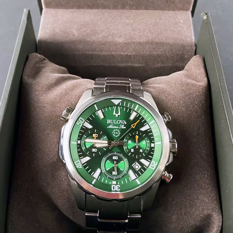 RELOJ BULOVA MARINE STAR 96B396 CRONOGRAFO ANALOGO DE ACERO INOXIDABLE 43 MM PARA HOMBRE - 5