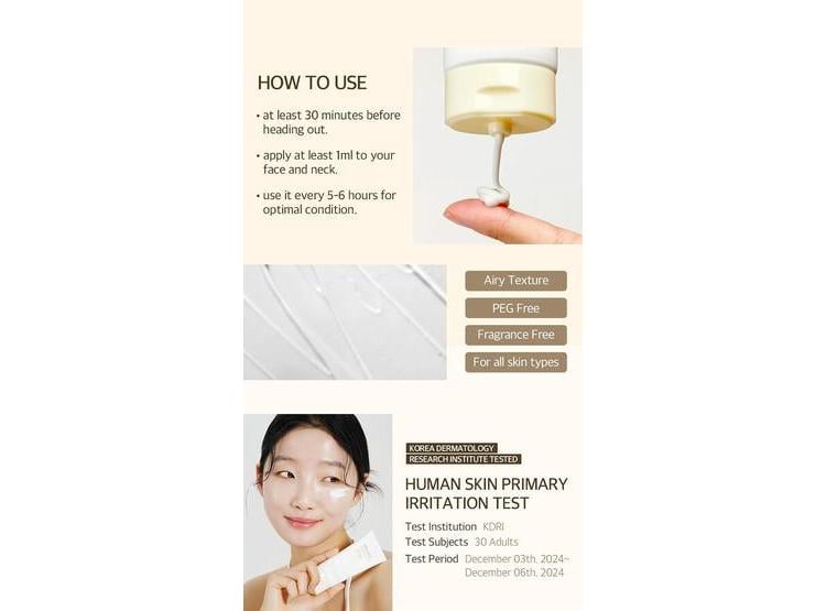 MIXSOON PROTECTOR SOLAR COREANO SPF 50, TEXTURA LIGERA, SIN FUNDICIÓN BLANCA, IDEAL PARA USO DIARIO Y BAJO MAQUILLAJE - 6