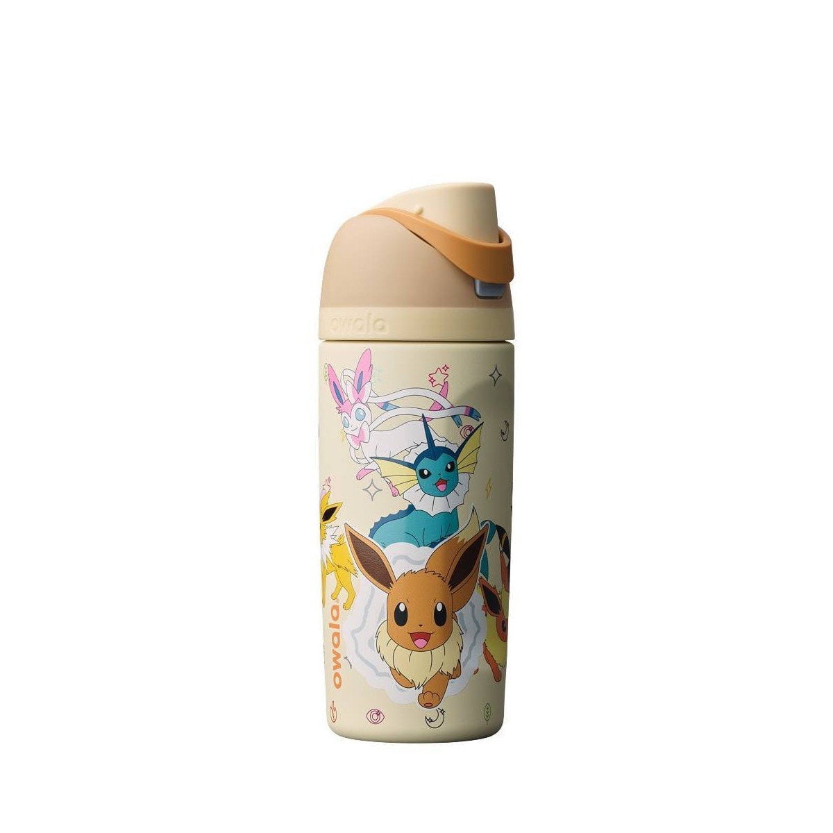 BOTELLA OWALA FREESIP POKEMON EEVEE EVOLUTIONS DE ACERO INOXIDABLE 16 OZ 473 ML - 1