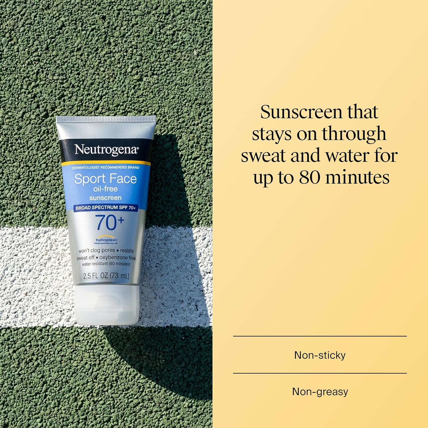 PROTECTOR SOLAR FACIAL NEUTROGENA SPORT SPF 70+ RESISTENTE AL AGUA 74 ML - 2