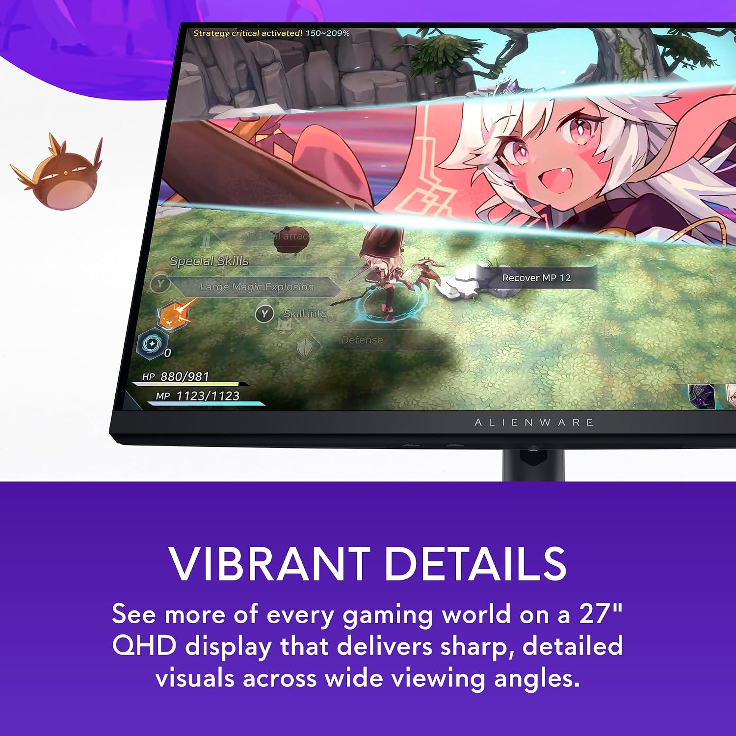 MONITOR ALIENWARE AW2724DM GAMING 27 PULGADAS QHD 180HZ - 5