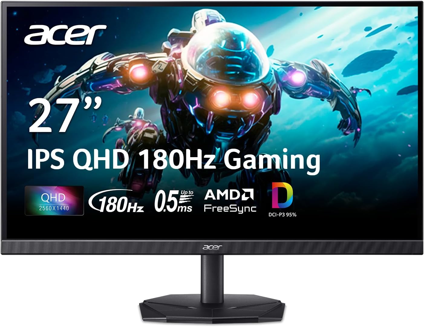 MONITOR ACER NITRO 27 PULGADAS QHD 2560X1440 IPS 180HZ KG271U - 1