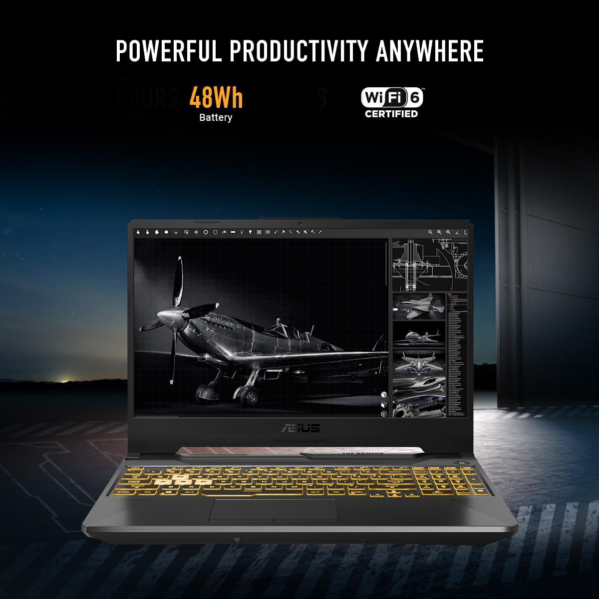 LAPTOP ASUS TUF GAMING A15 15.6' FHD 144HZ AMD RYZEN 5 RTX 3050 8GB DDR5 512GB SSD - 5