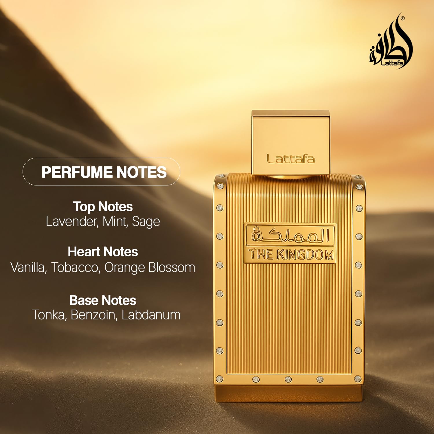 PERFUME LATTAFA THE KINGDOM EAU DE PARFUM PARA HOMBRE 3.4 OZ - 5